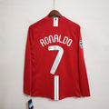 Manchester United (Ronaldo/7) 2008 – Local – Aficionado – Retro – Manga Larga