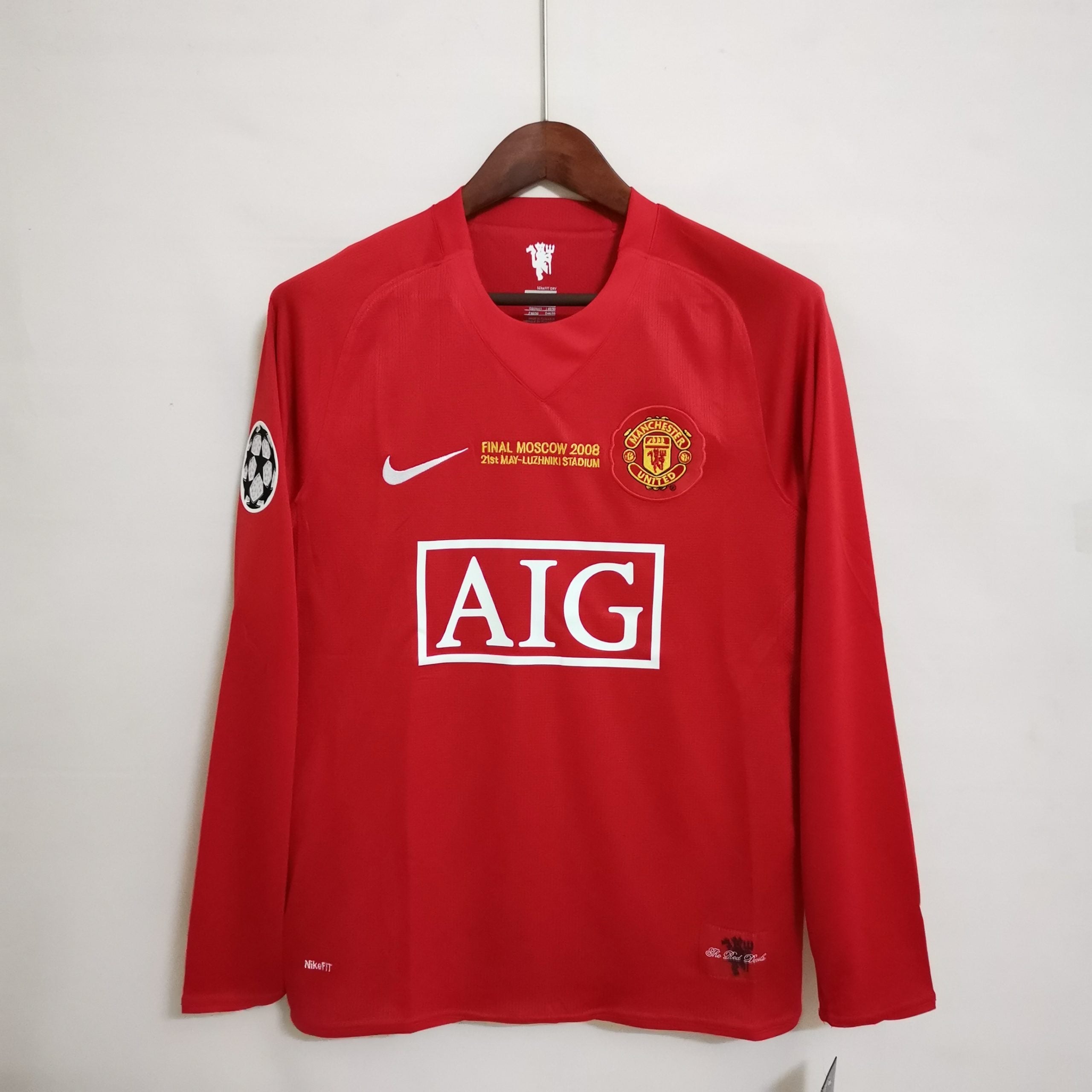 Manchester United (Ronaldo/7) 2008 – Local – Aficionado – Retro – Manga Larga